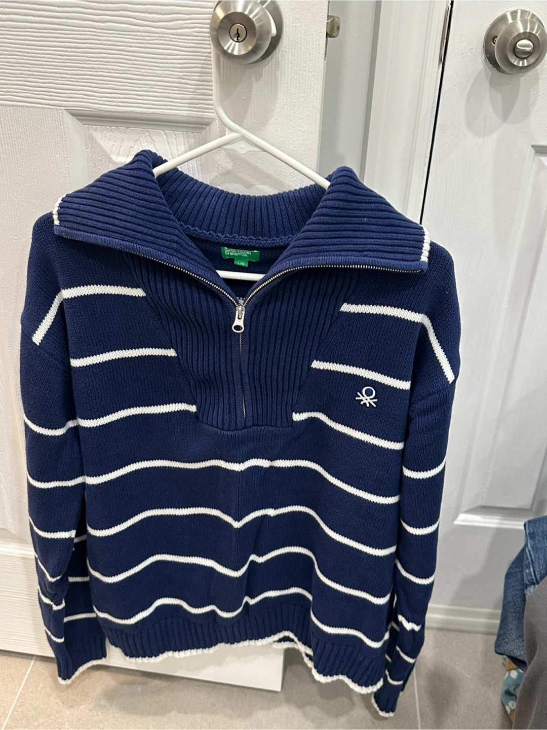 United Colors of Benetton Striped Sweater - L/G