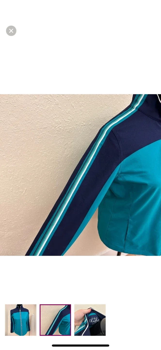 Made for Life Teal & Navy Jacket - Size S image indicator(2)
