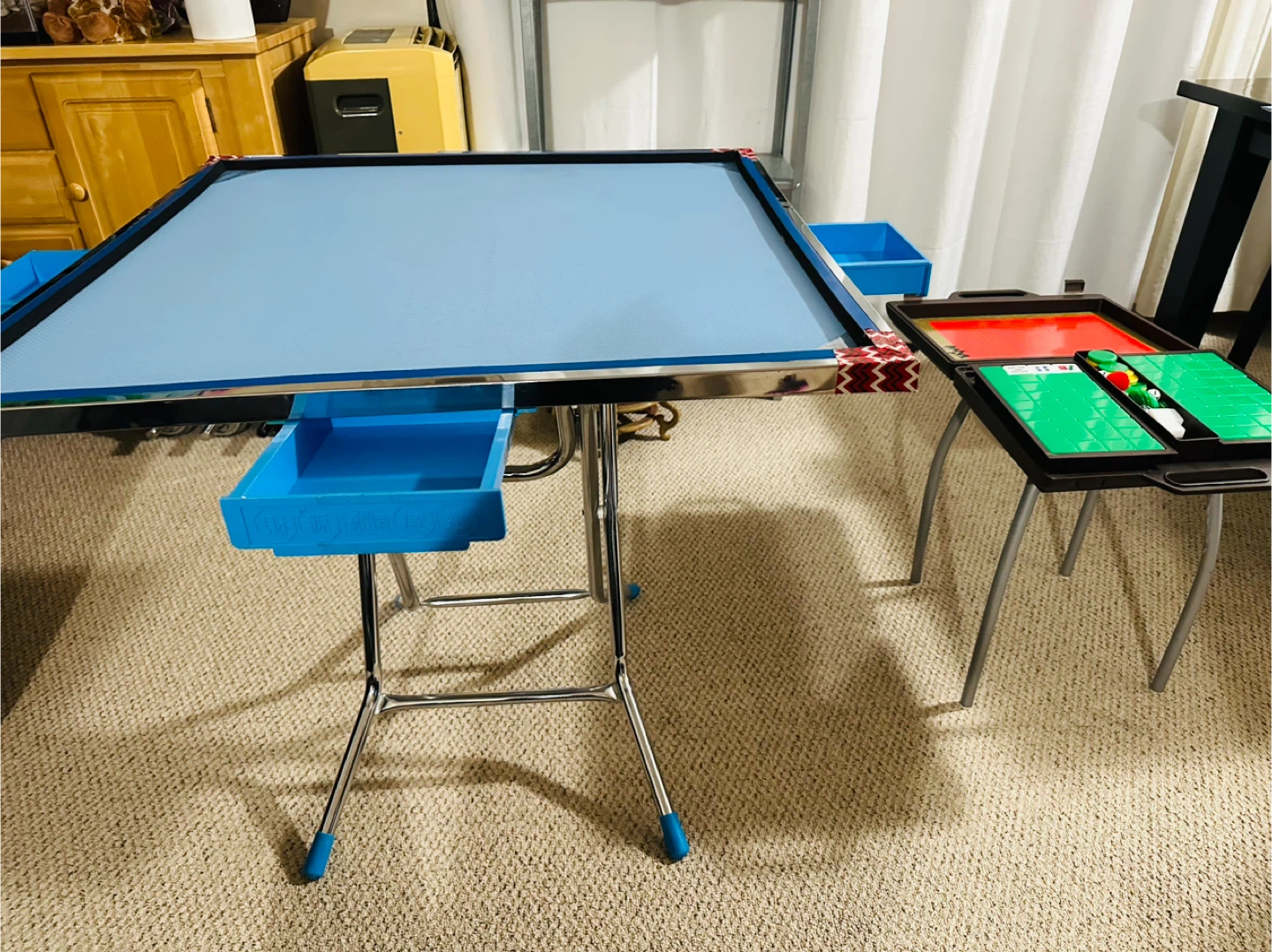 Mahjong Table with Game Set - photo 4