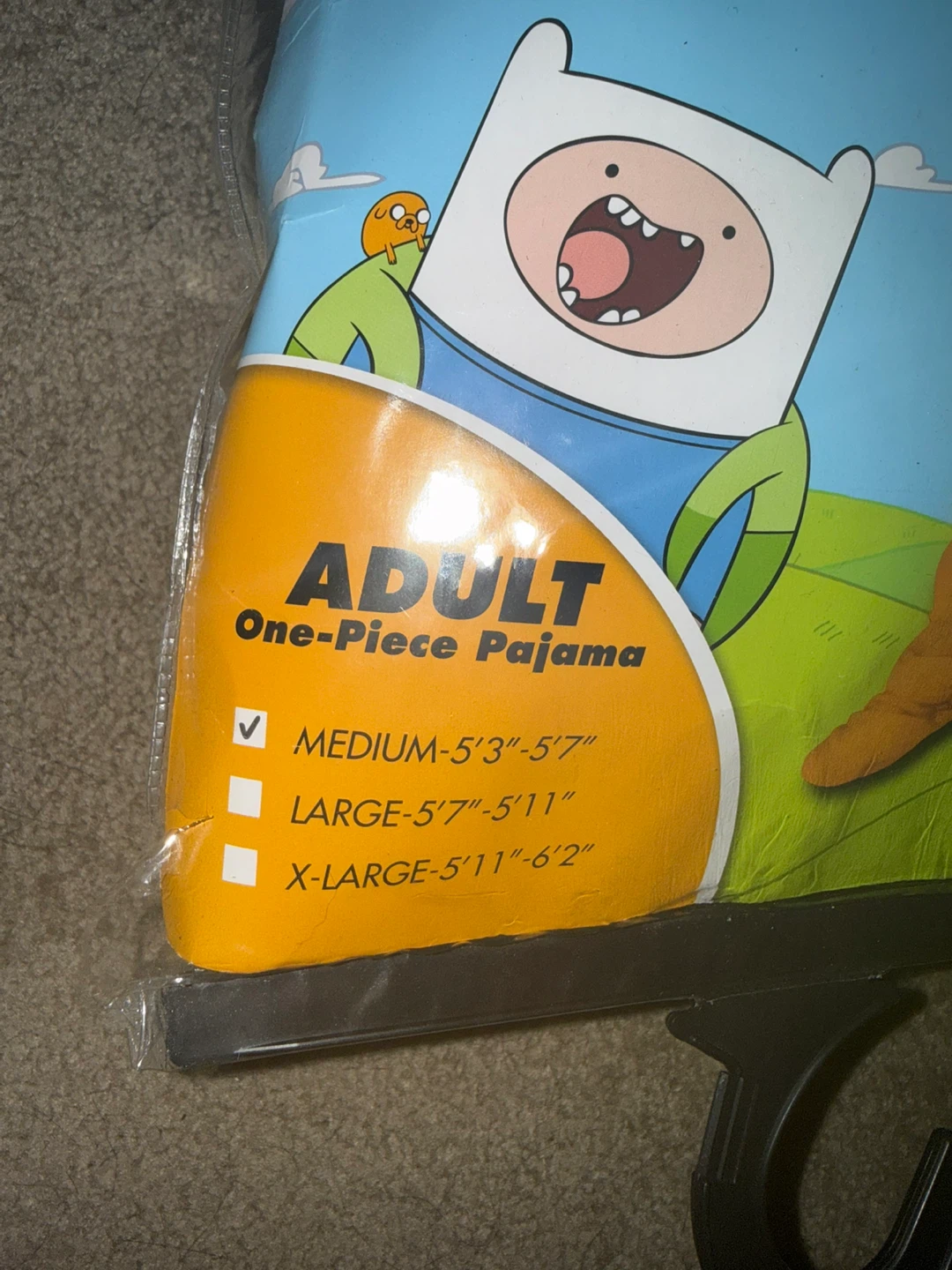 Adventure Time Jake Adult One-Piece Costume - Medium - photo 2
