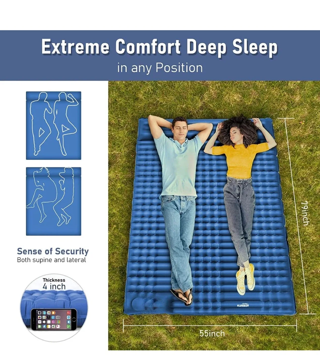 Elegear Camping Sleeping Pad - 79x55 inches image indicator(5)