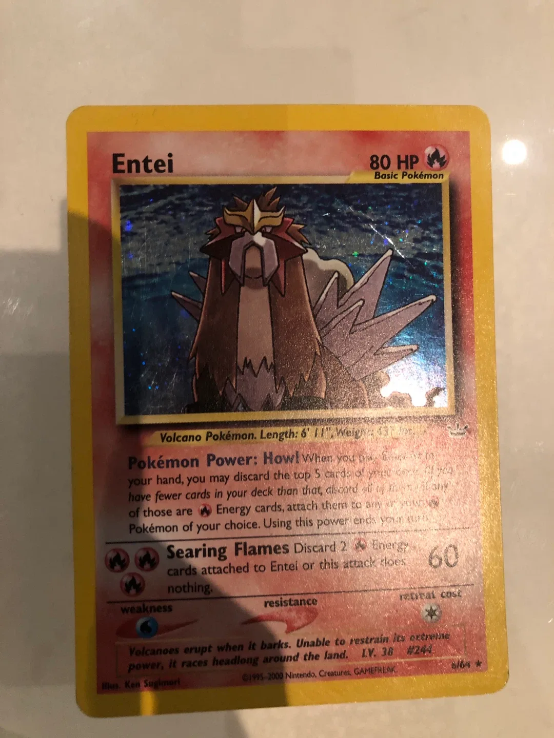 TAKING OFFERS Entei Pokemon Card LP/MP thumbnail