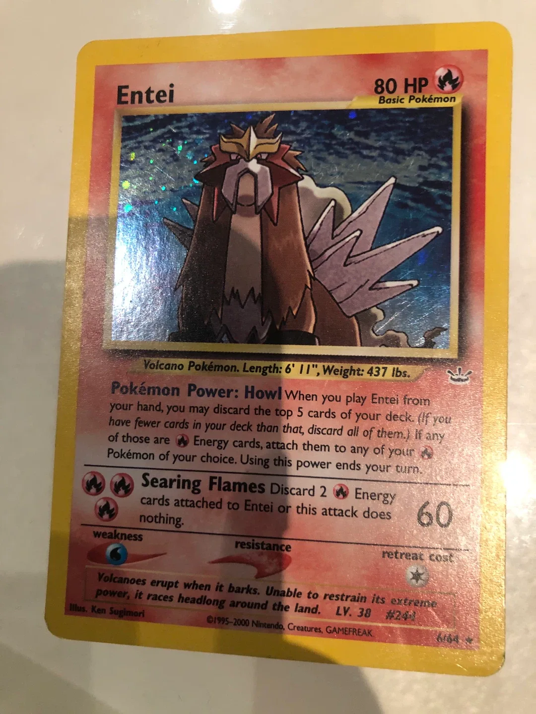 TAKING OFFERS Entei Pokemon Card LP/MP image indicator(2)