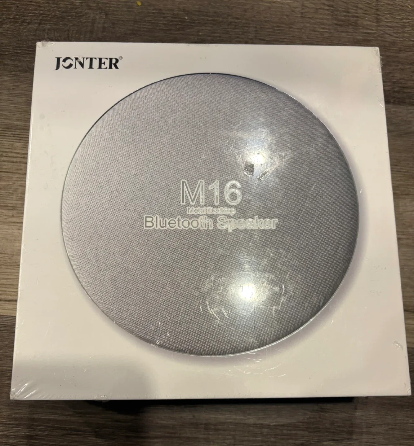 JONTER M16 Metal Desktop Bluetooth Speaker - Silver thumbnail