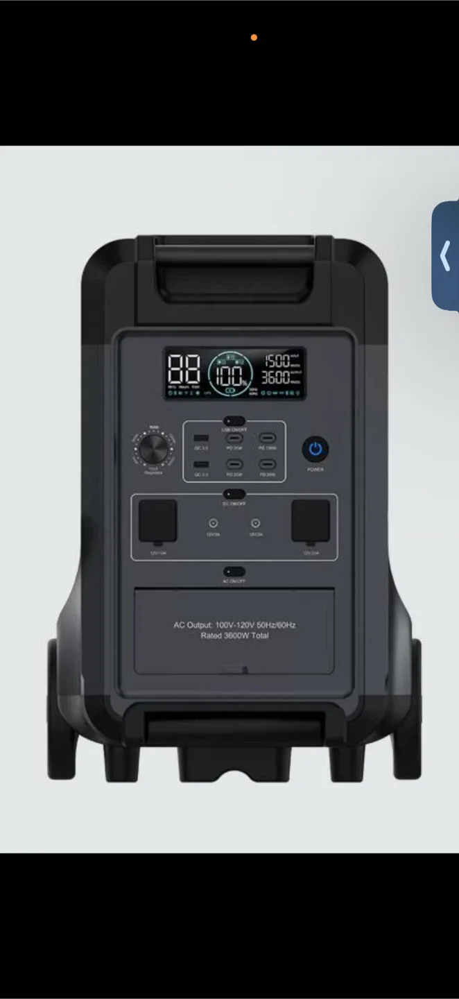 ABOK Portable Power Station 3600W image indicator(3)