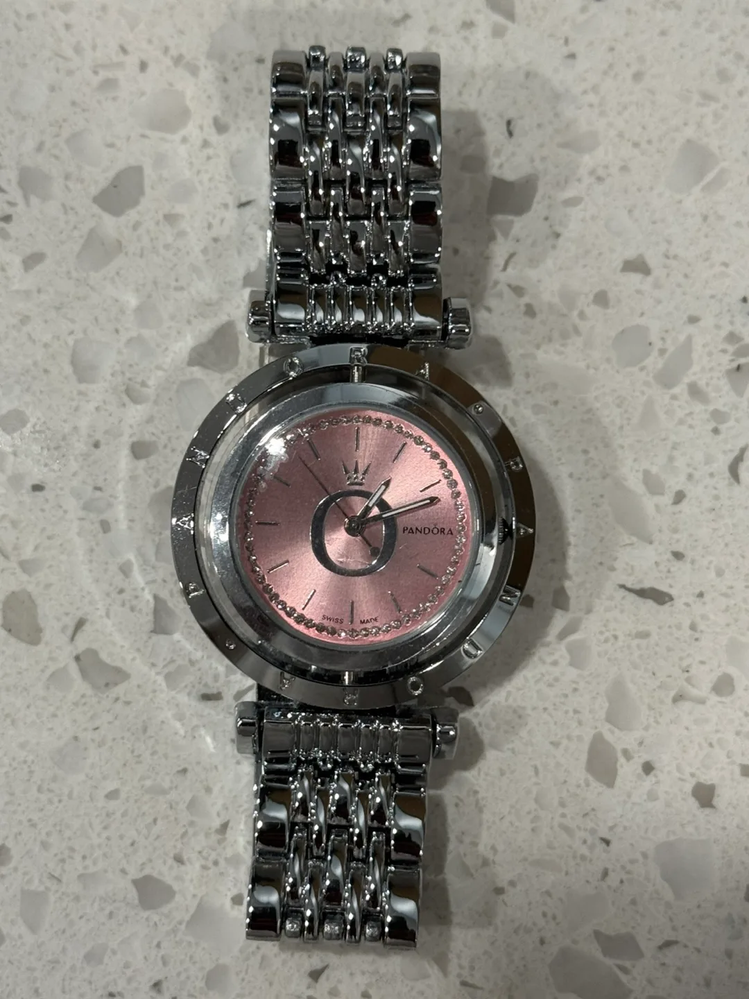 Pandora Stainless Steel Pink Dial Watch thumbnail