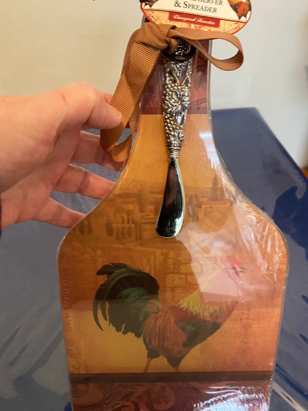 New Epic Cheese Server & Spreader - Vineyard Rooster image indicator(2)