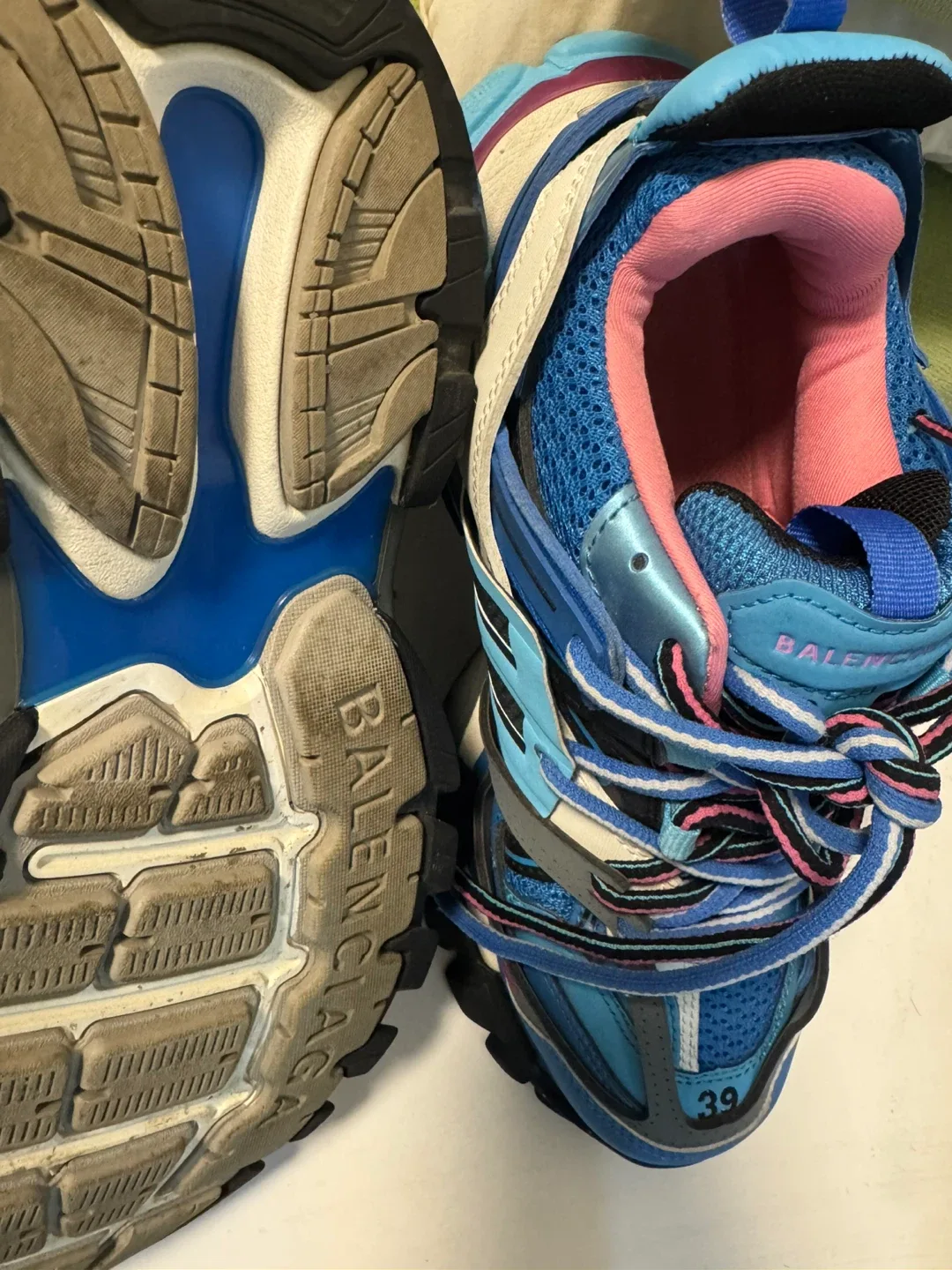 Balenciaga Track Sneakers Blue/Pink Size 39 image indicator(4)