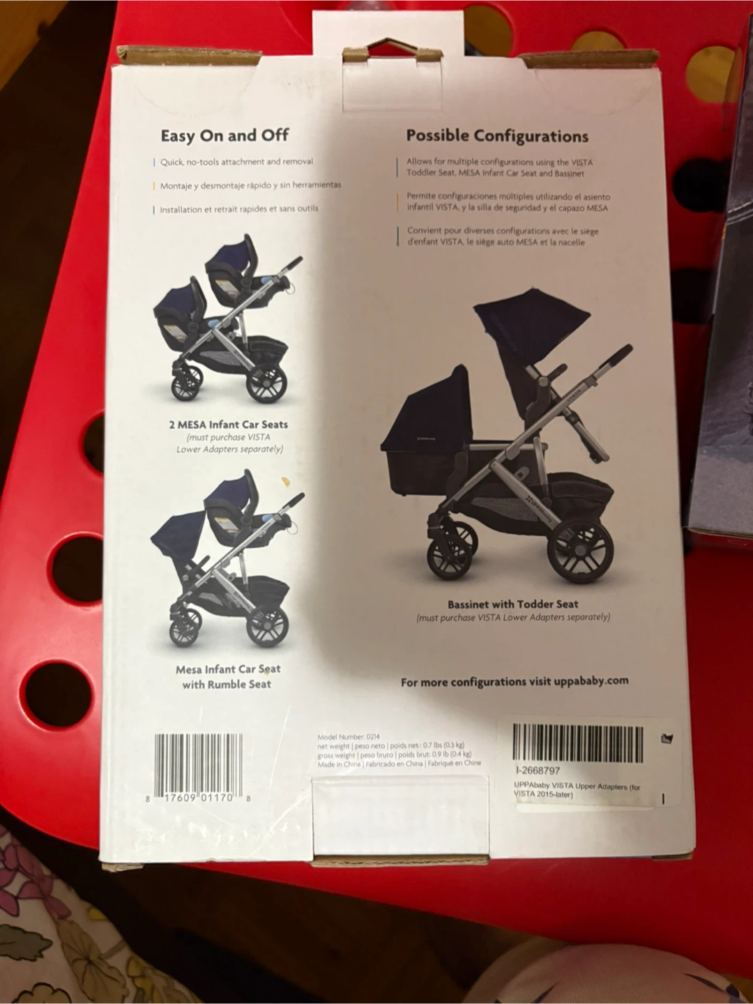 UPPAbaby VISTA Upper Adapters (2015+) - photo 2