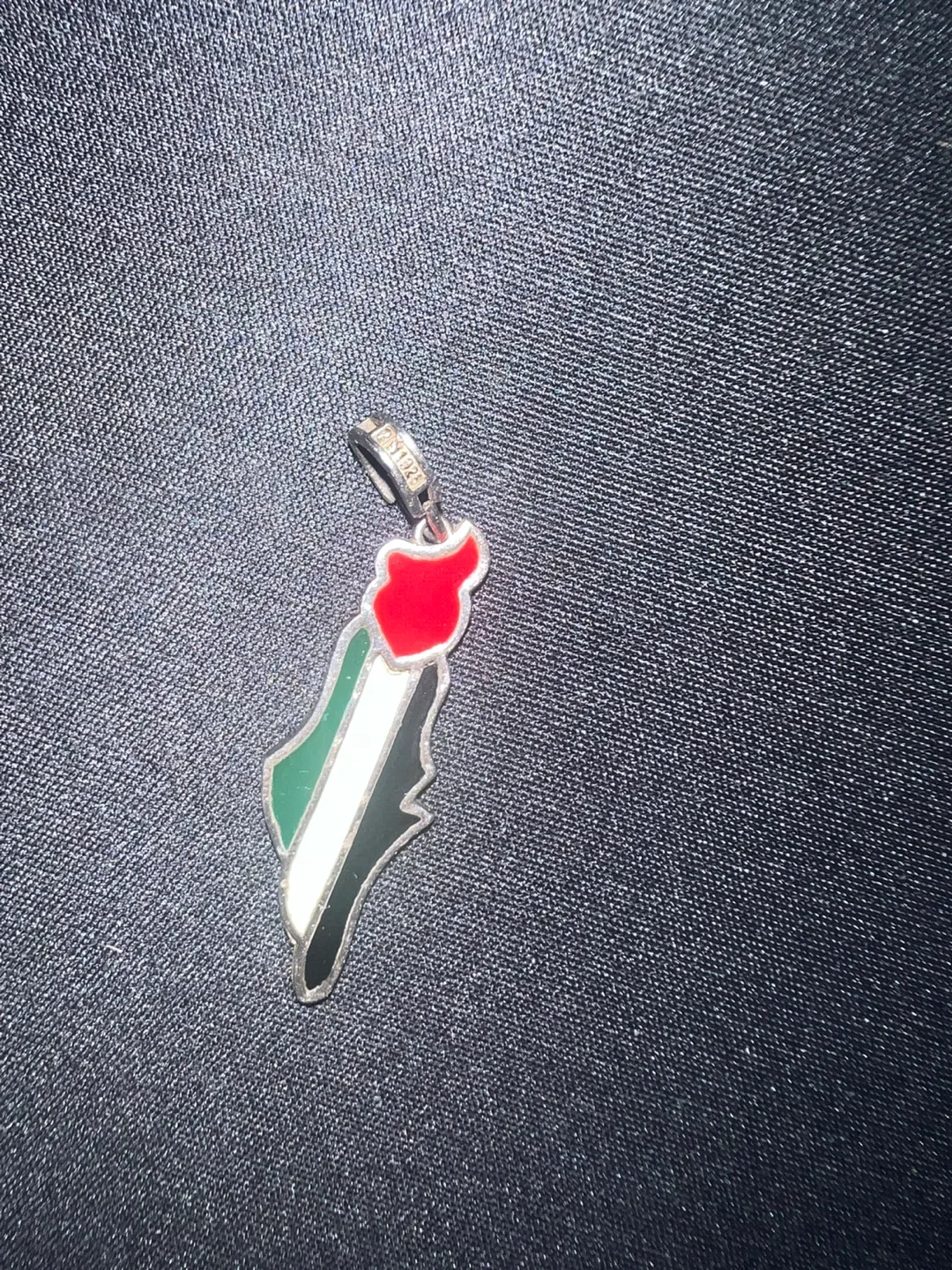 Palestine Flag 925 silver pendent