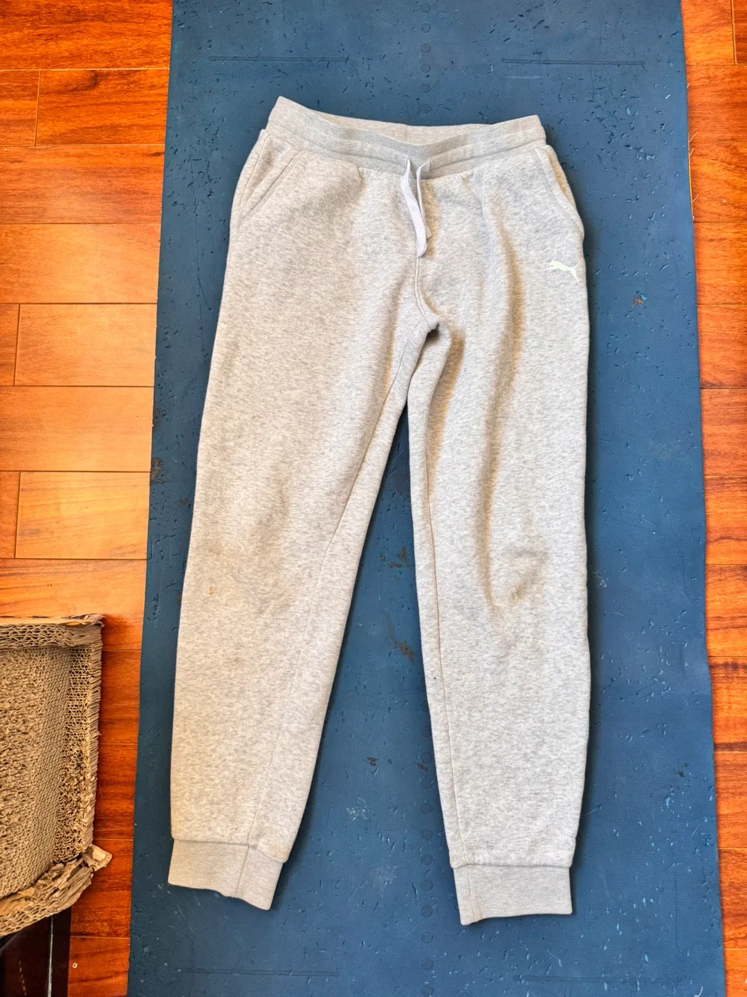 Youth Puma Light Gray Sweatpants thumbnail