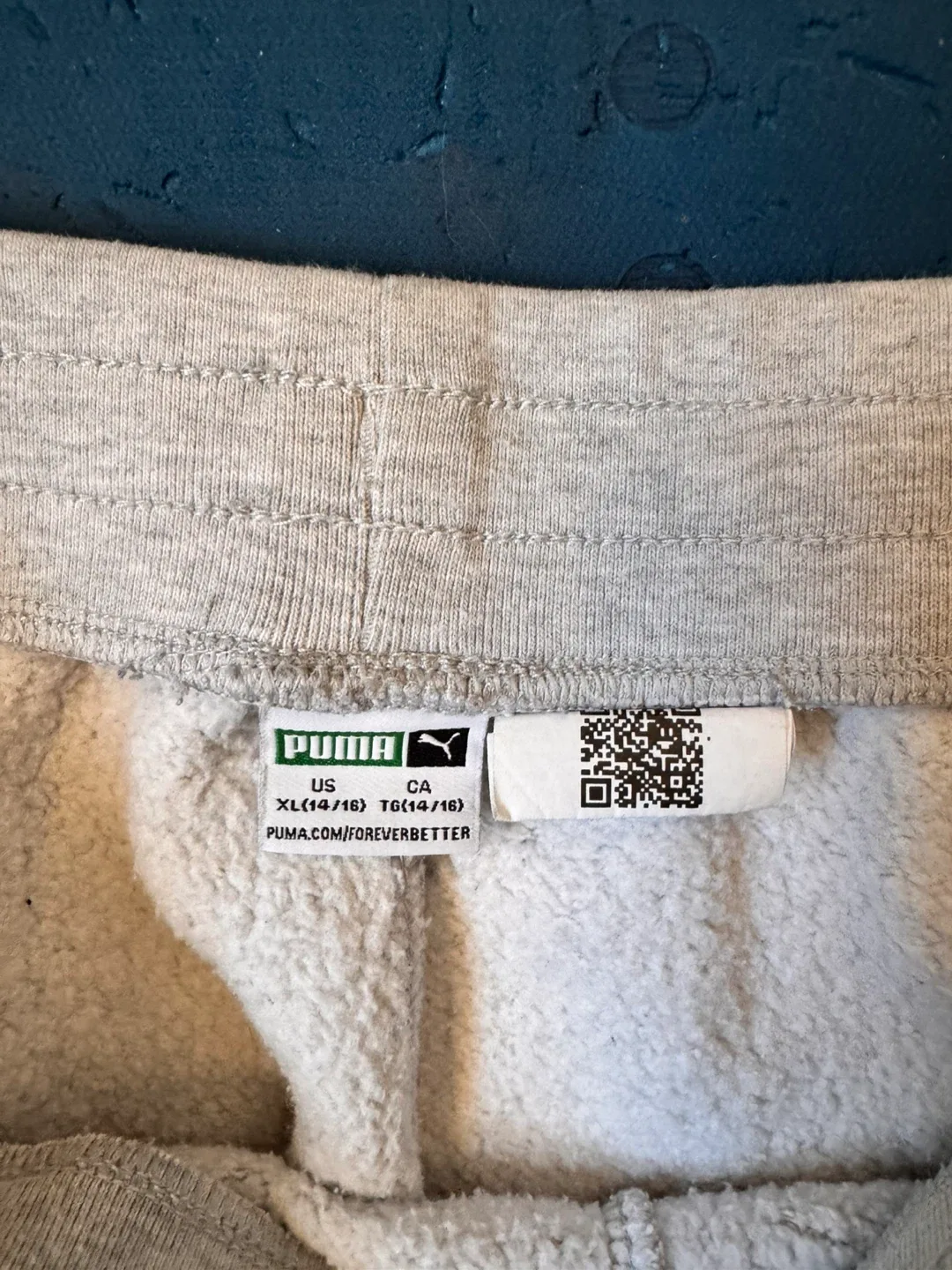 Youth Puma Light Gray Sweatpants image indicator(3)