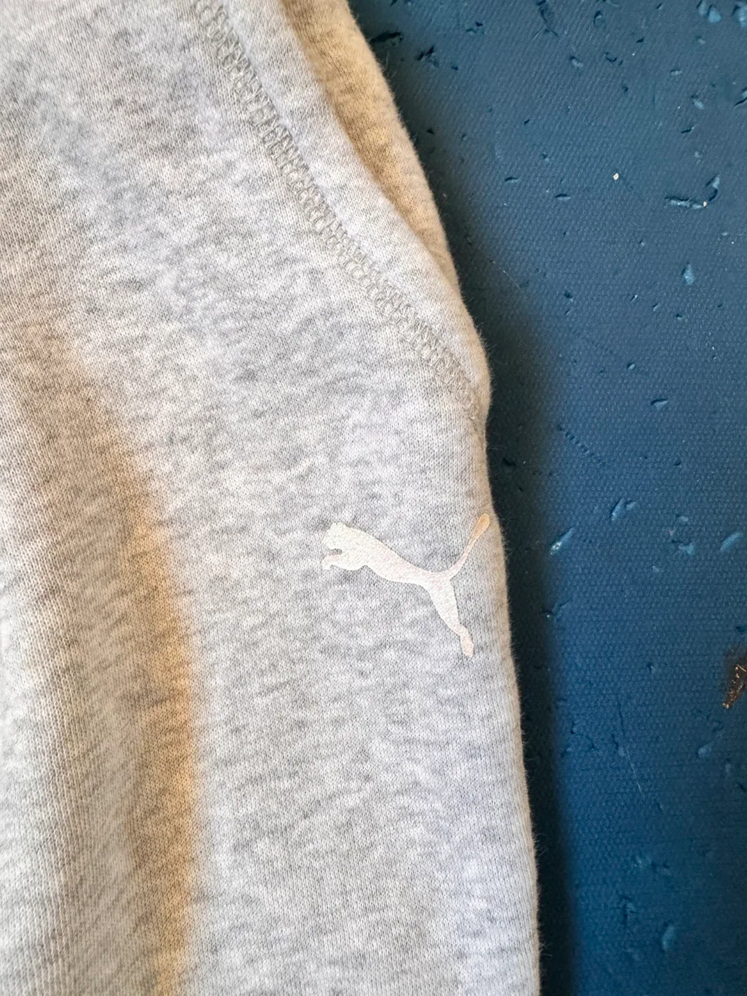 Youth Puma Light Gray Sweatpants image indicator(2)