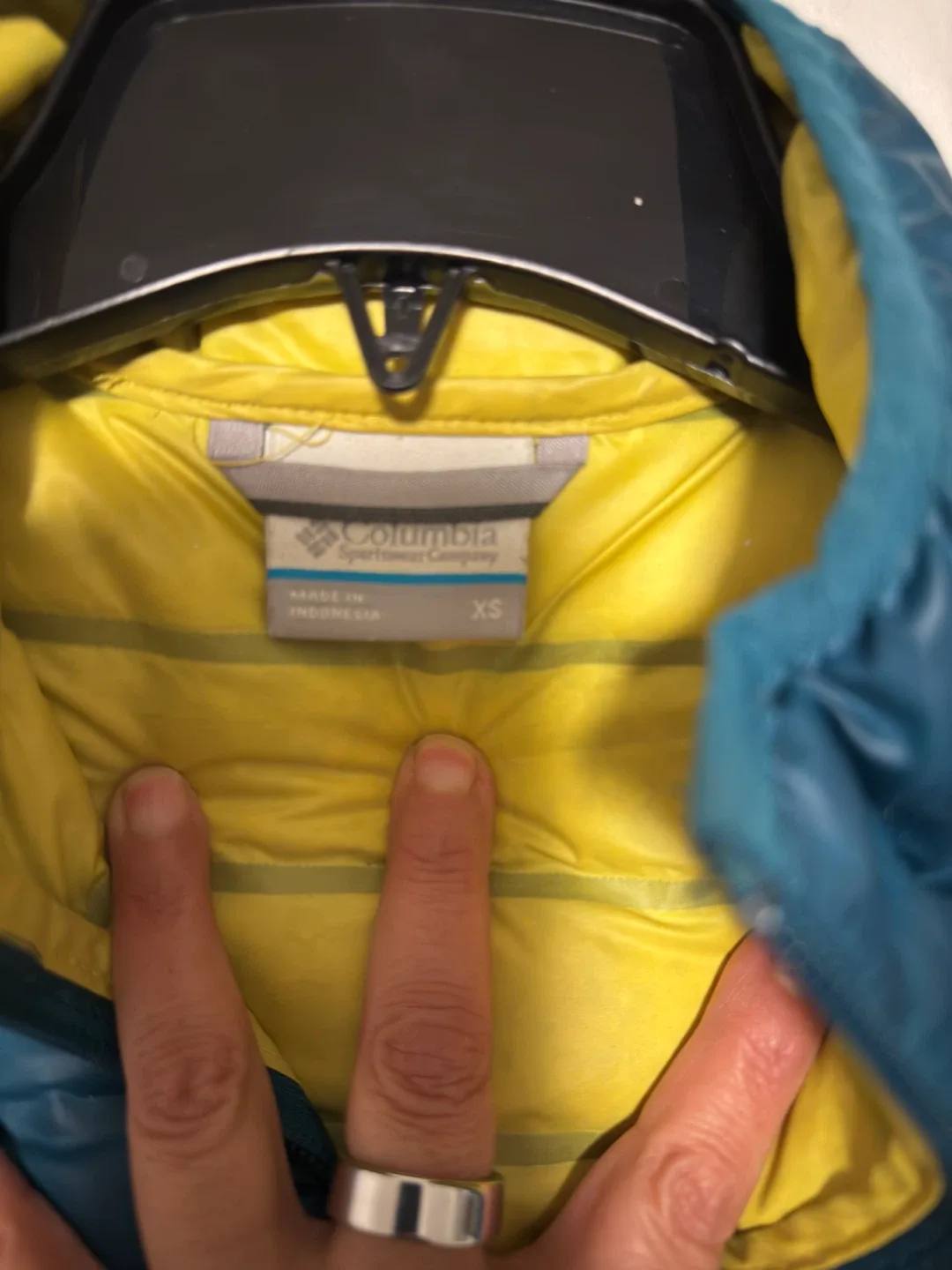 Columbia Teal Puffer Jacket - Size XS image indicator(2)