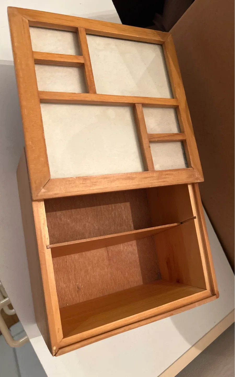 Wooden Box with Photo Frame Lid image indicator(2)