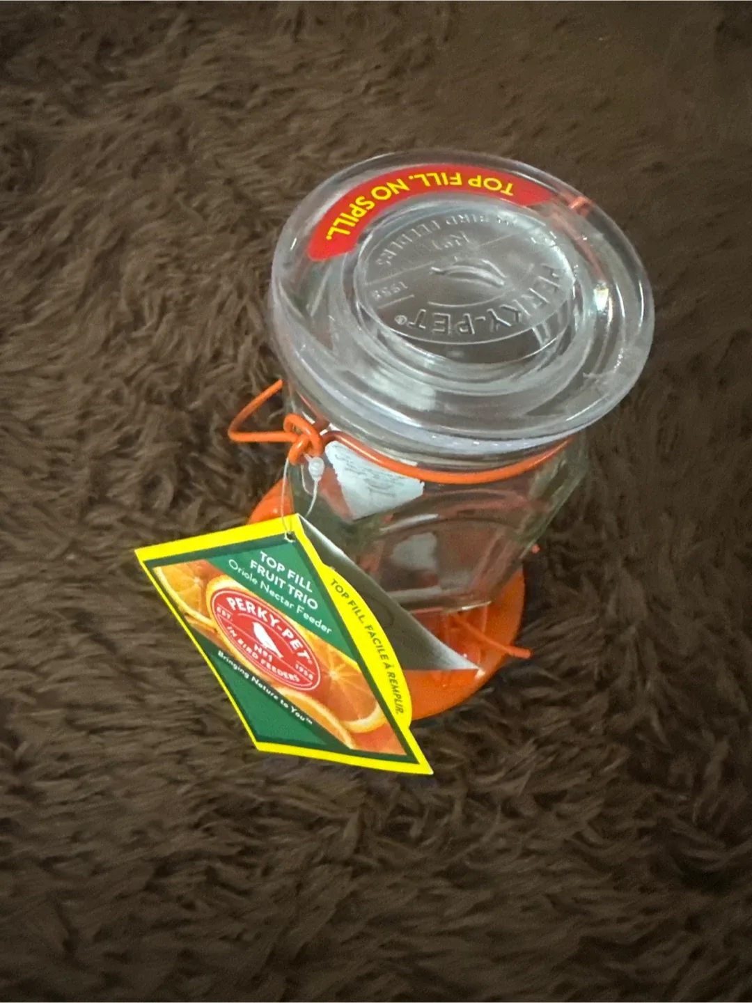 Perky-Pet Top-Fill Glass Oriole Feeder - 22 oz image indicator(3)