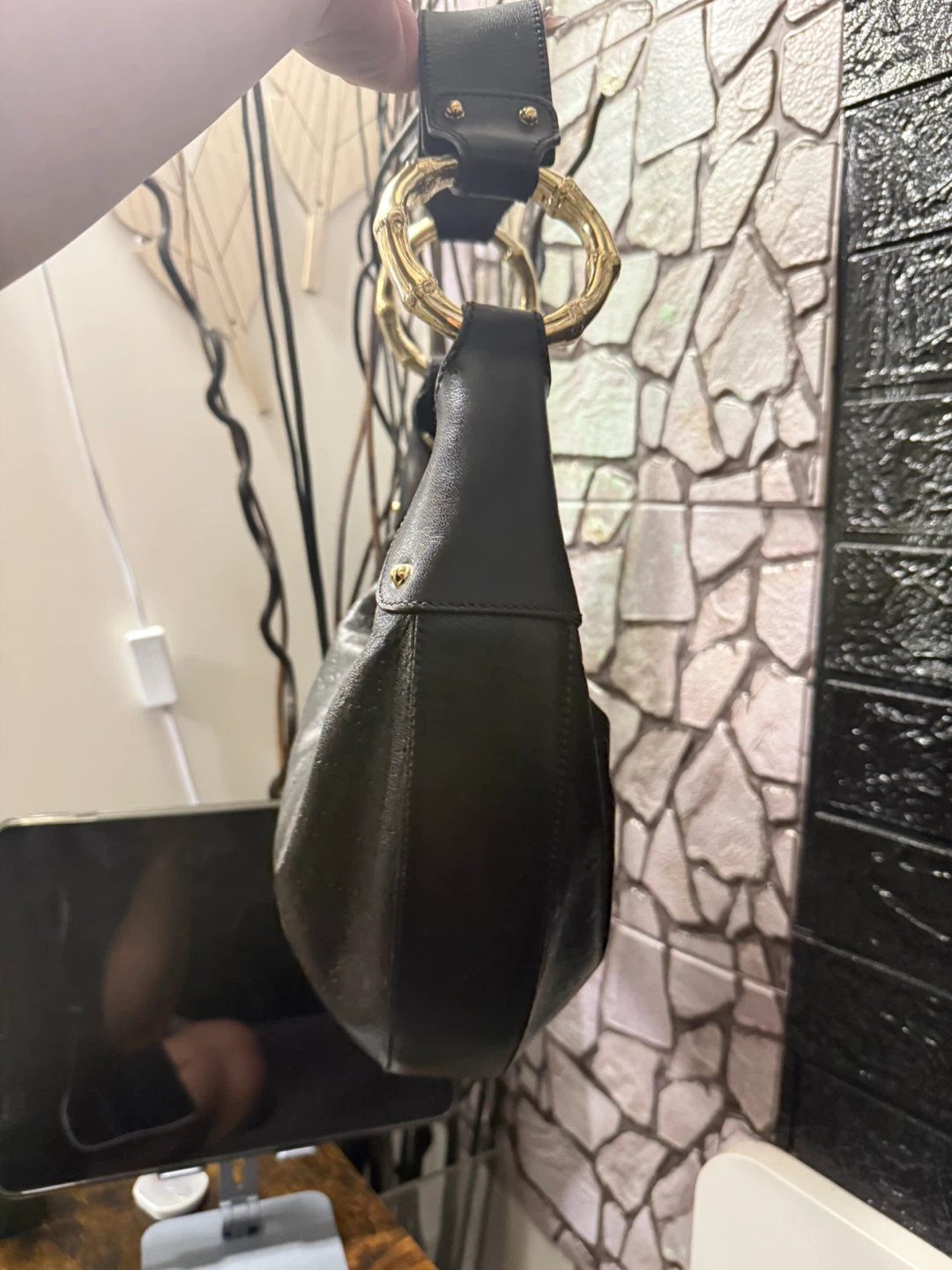 Gucci Hobo Bag, Black Leather - photo 3