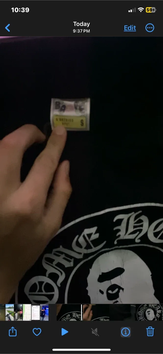 Chrome Hearts x BAPE Black Tee image indicator(2)