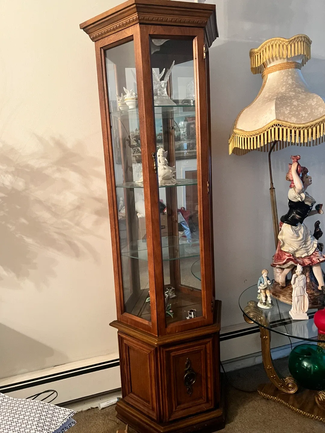 Wooden Curio Display Cabinet thumbnail