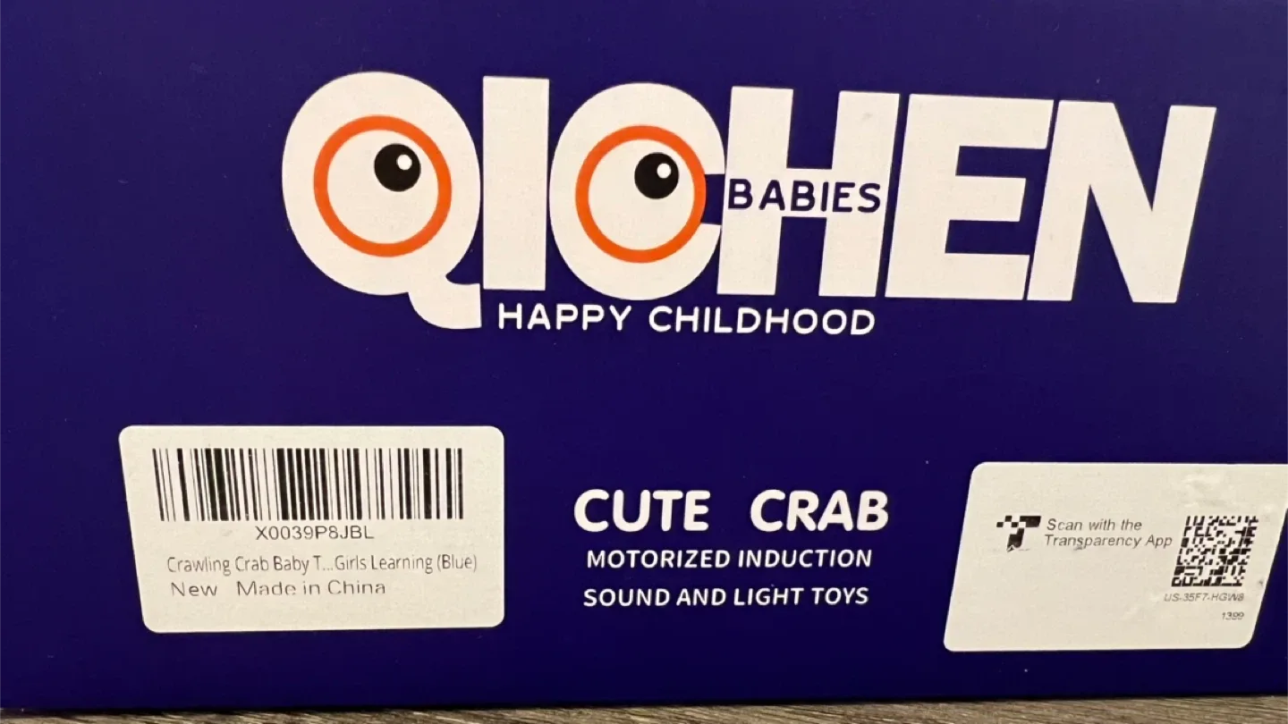 QICHEN Cute Crab Motorized Induction Toy - New in Box! image indicator(3)