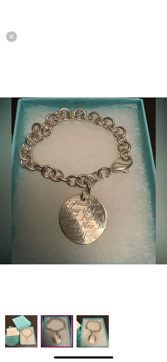Tiffany & Co. Silver Notes Charm Bracelet image indicator(2)