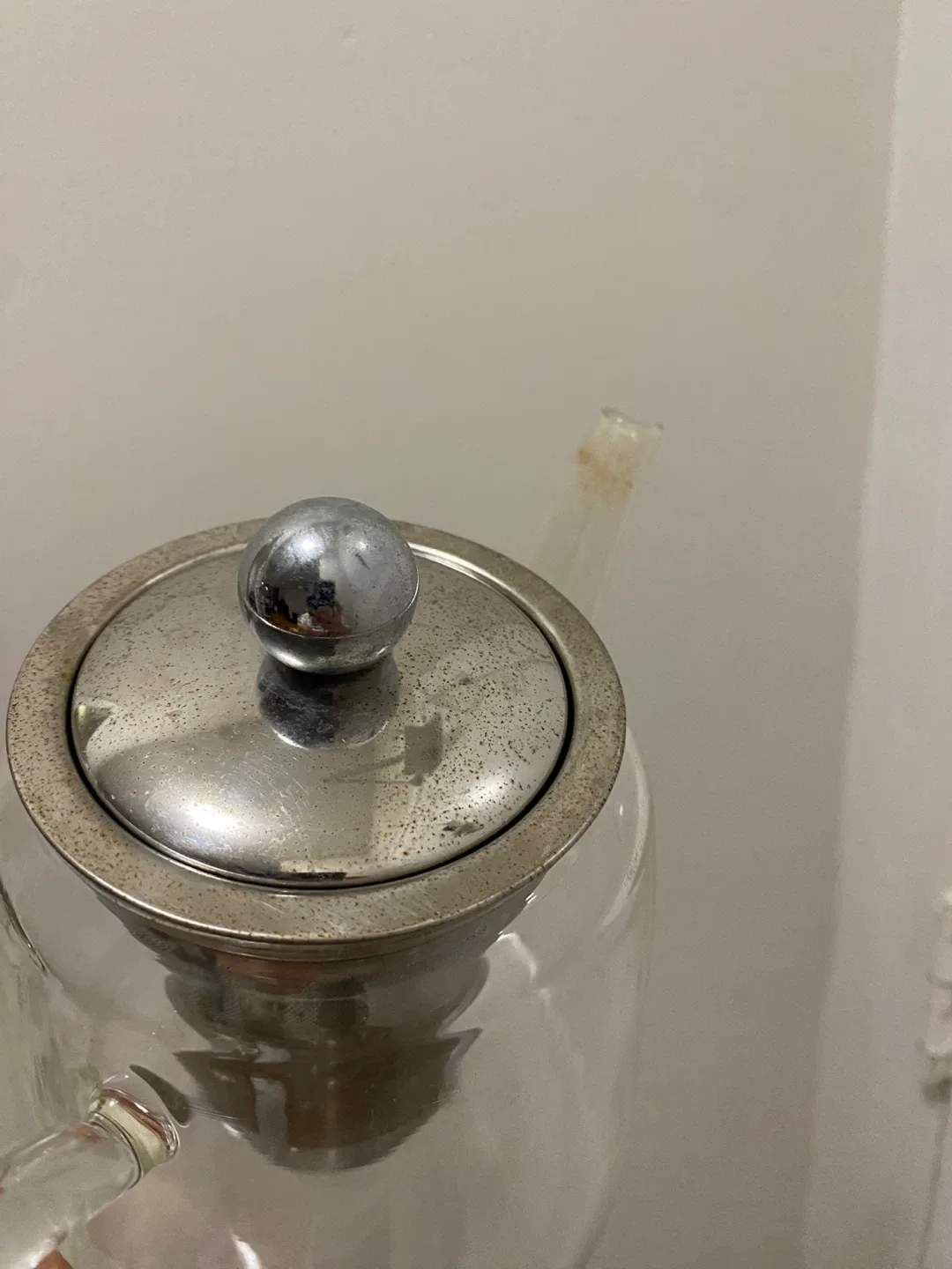 Clear Glass Teapot with Infuser image indicator(2)