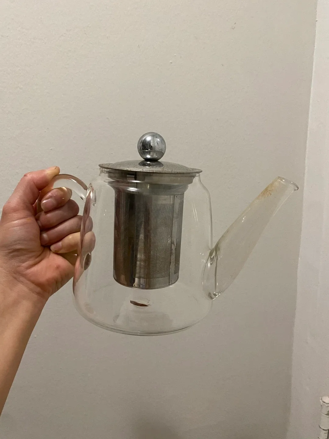 Clear Glass Teapot with Infuser image indicator(3)