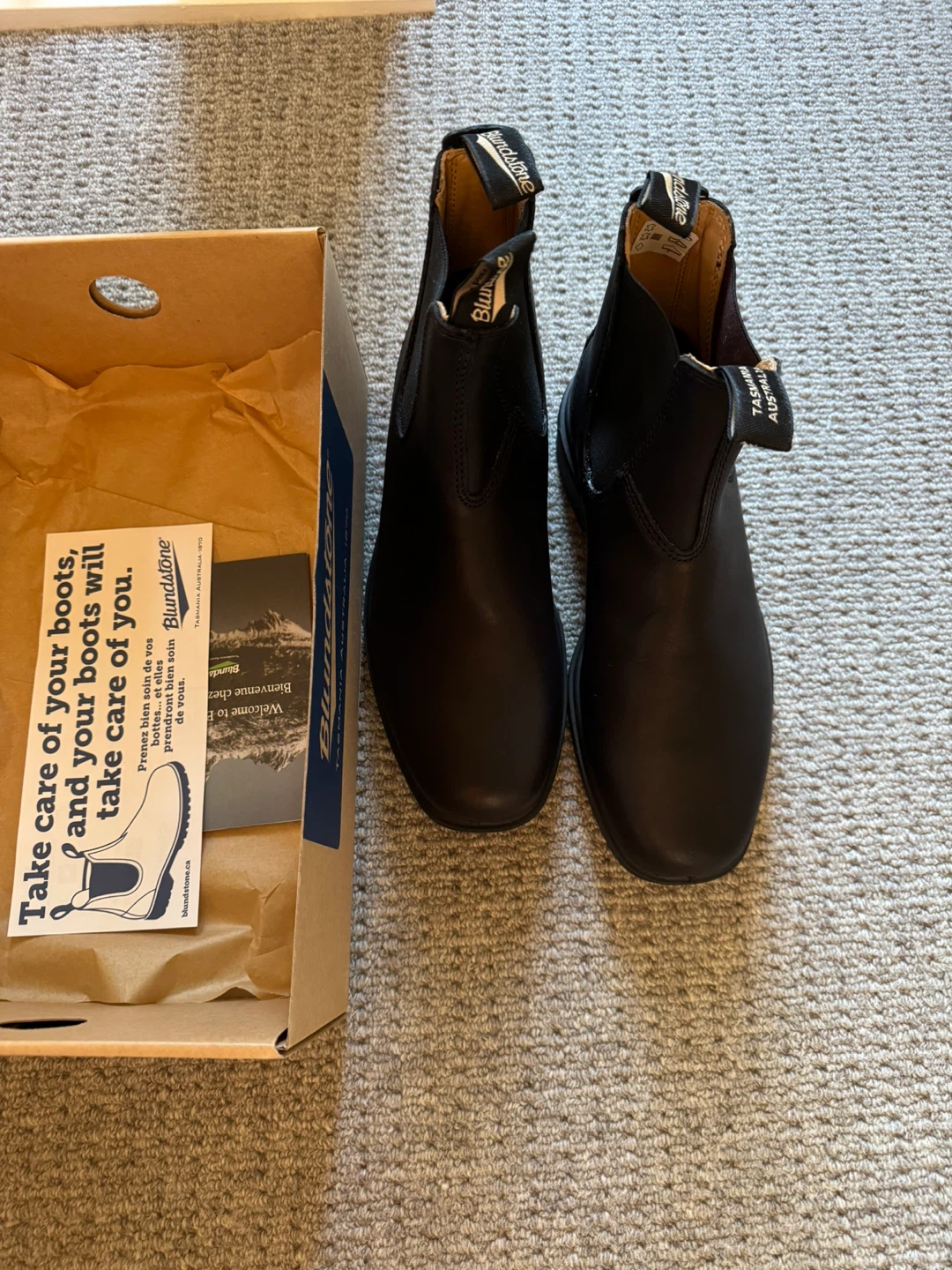 Blundstone 068 black chisel toe