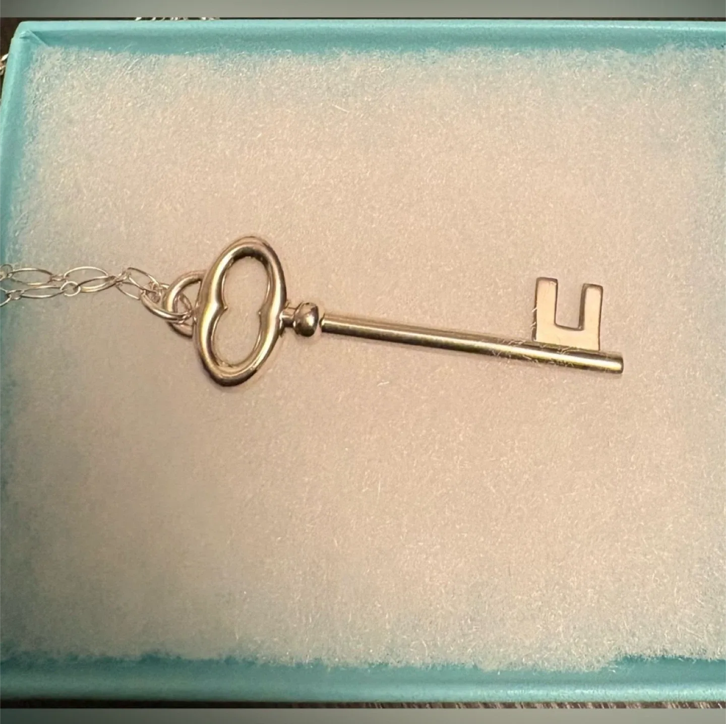 Tiffany & Co. Silver Key Pendant Necklace image indicator(4)