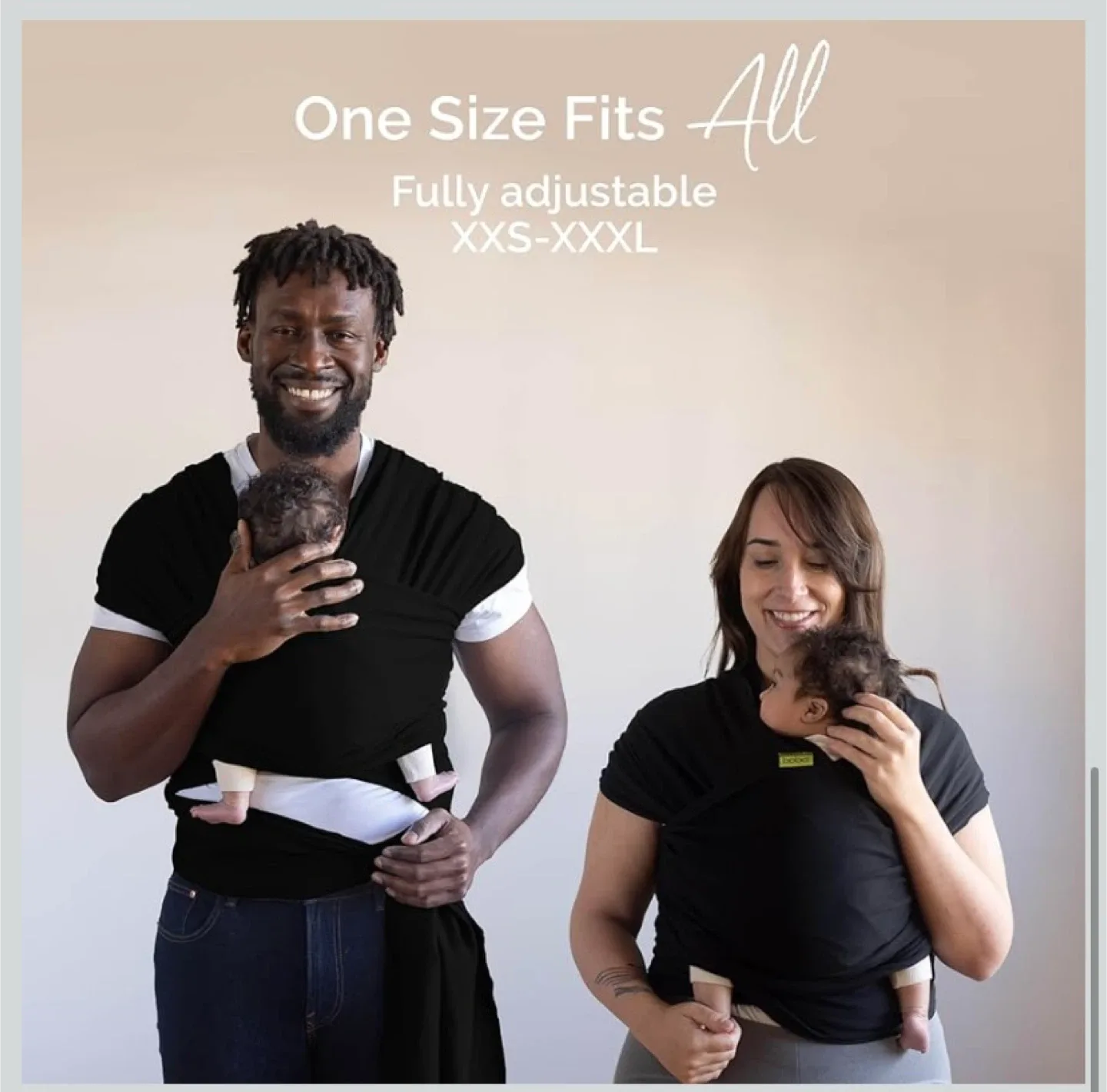 New Boba Baby Wrap Carrier Newborns 7–35 lbs image indicator(3)