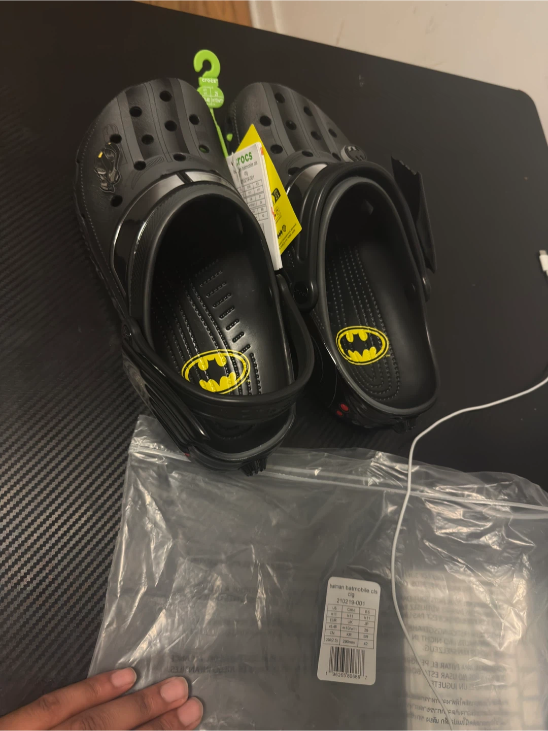 New Crocs Batman Batmobile Clogs Size M10/W11