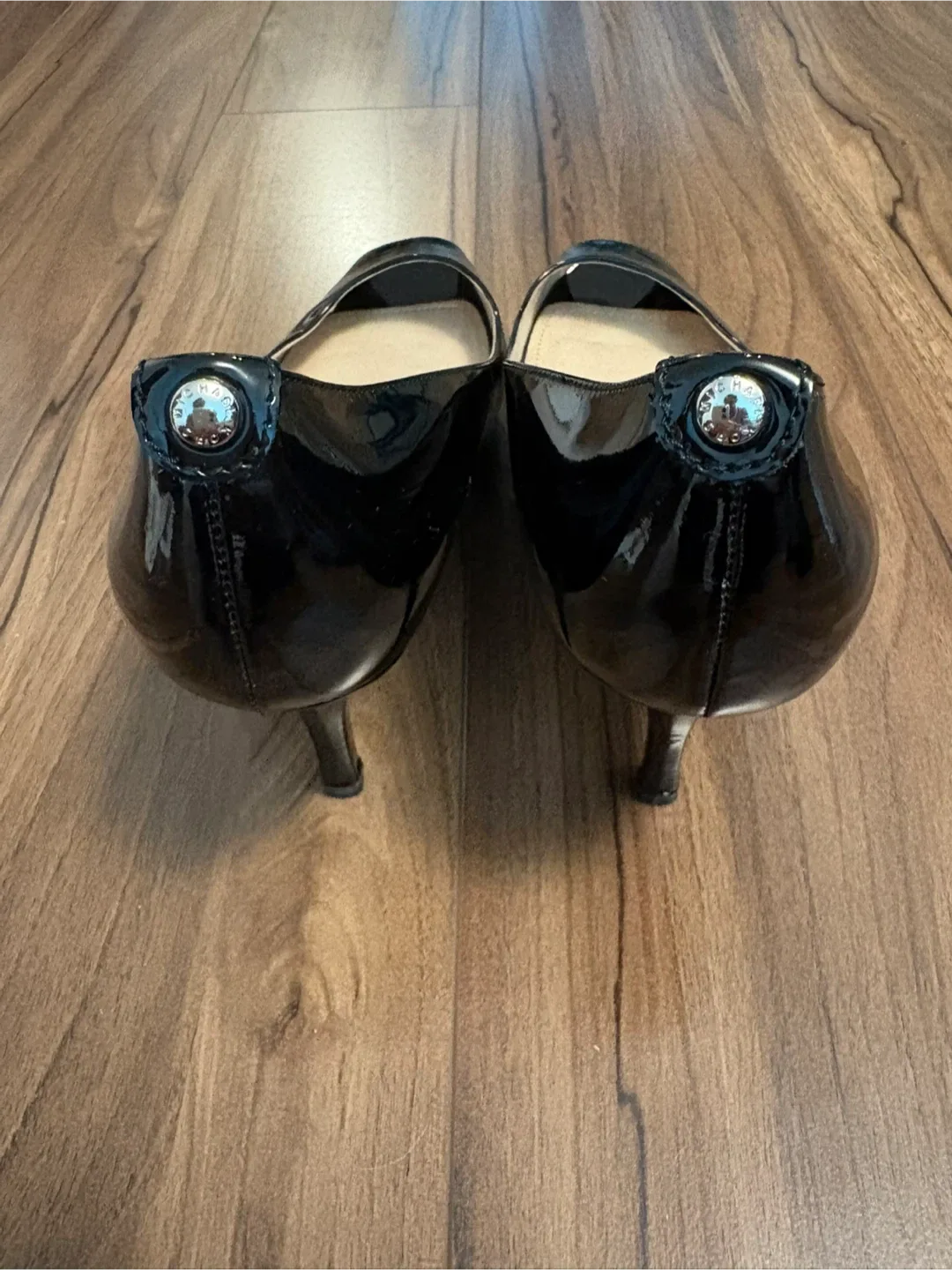 Michael Kors Black Peep Toe Heels image indicator(3)