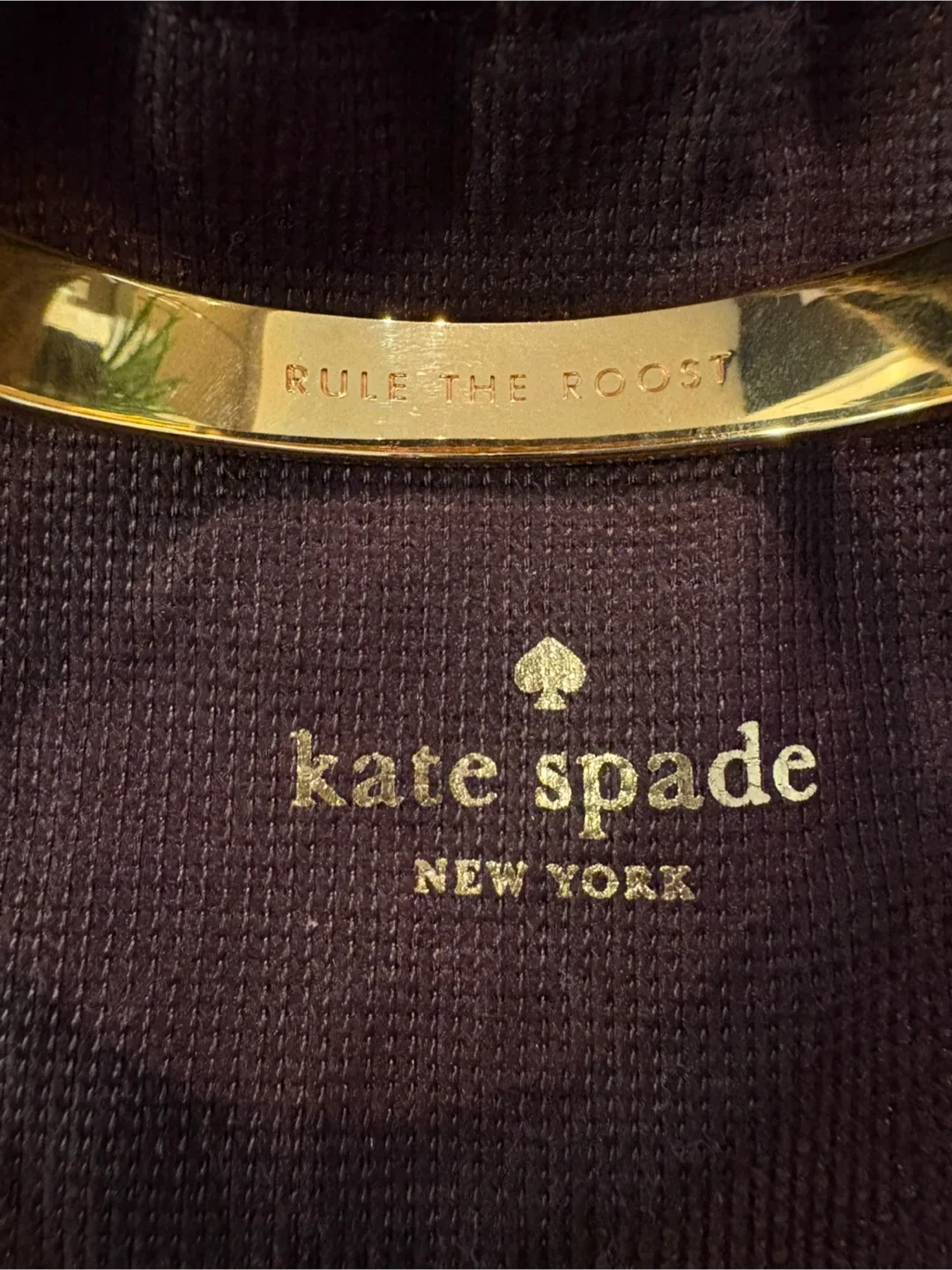 Kate Spade Gold and Black Striped Bangle image indicator(2)