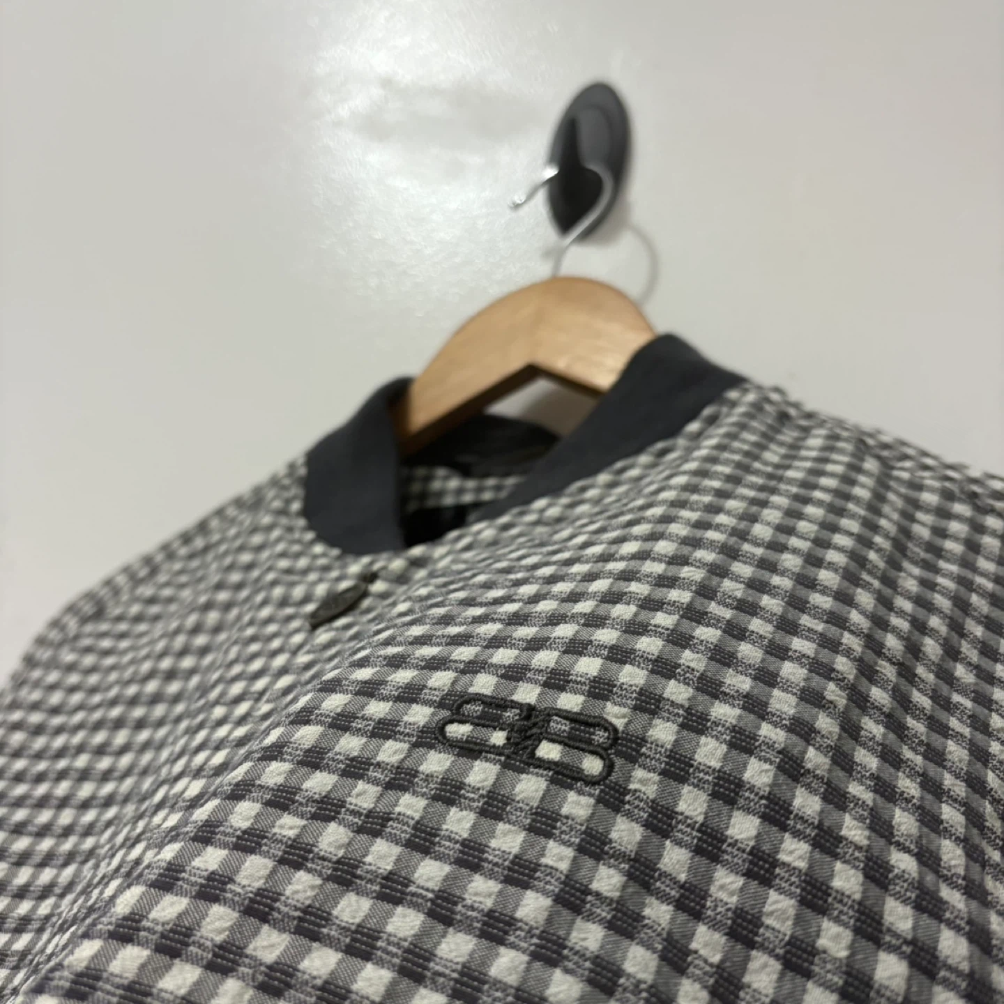 Balenciaga Gingham Bomber Jacket - photo 3