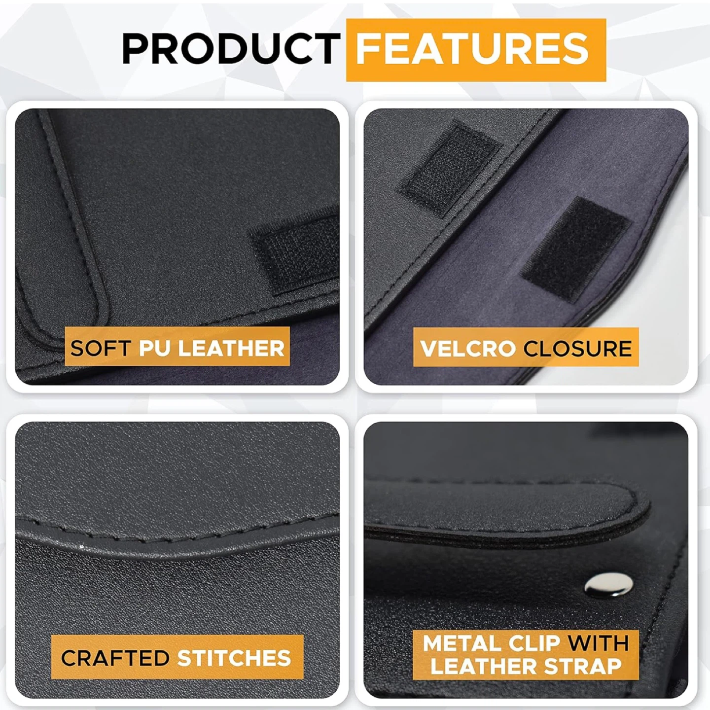 Car Tissue Holder 9 x 5 inches - Black Sun Visor Napkin Holder - photo 5