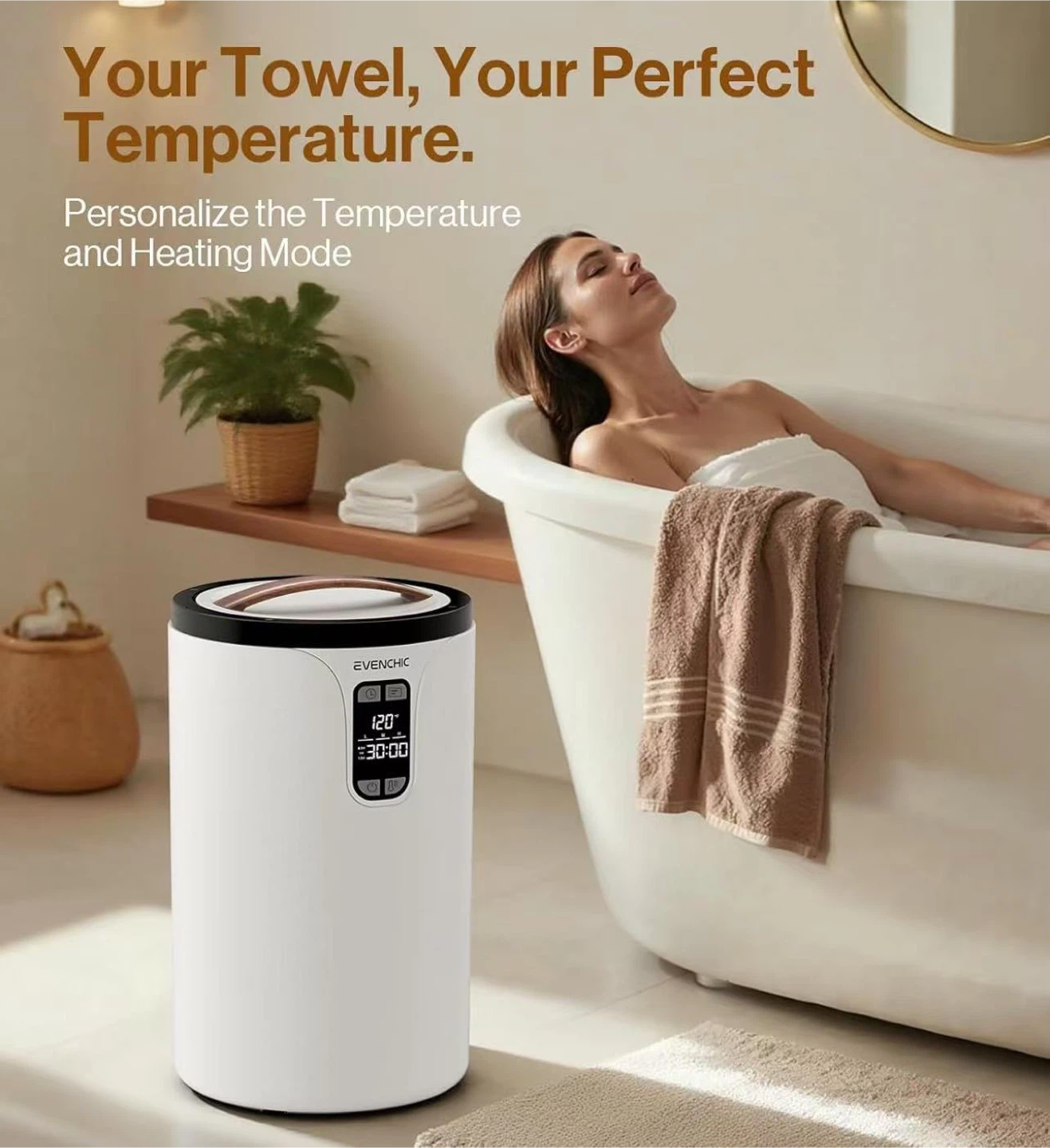 Towel Warmer Bucket - White - photo 5