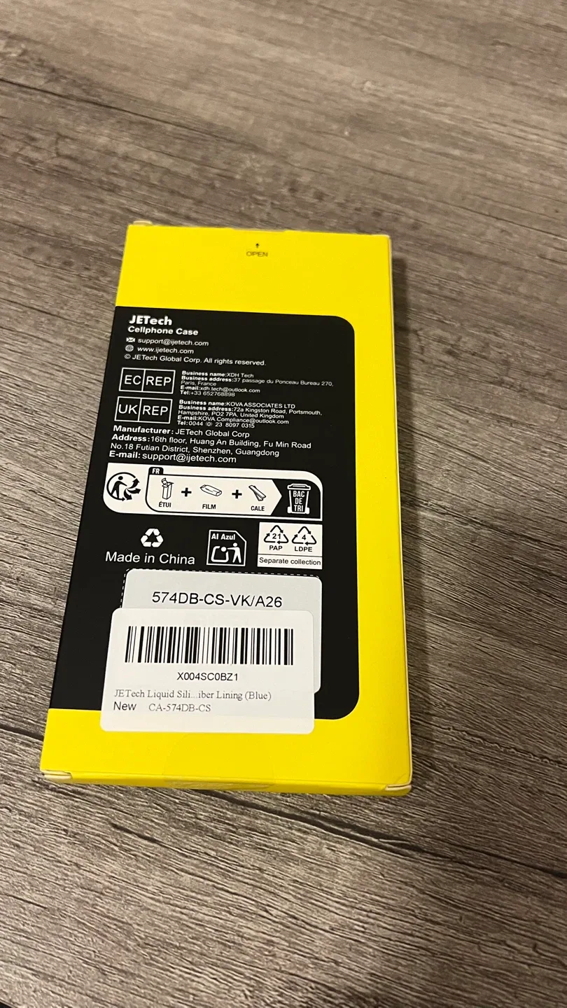 JETech Cellphone Case - Liquid Silicone Fiber Lining (Blue) image indicator(2)