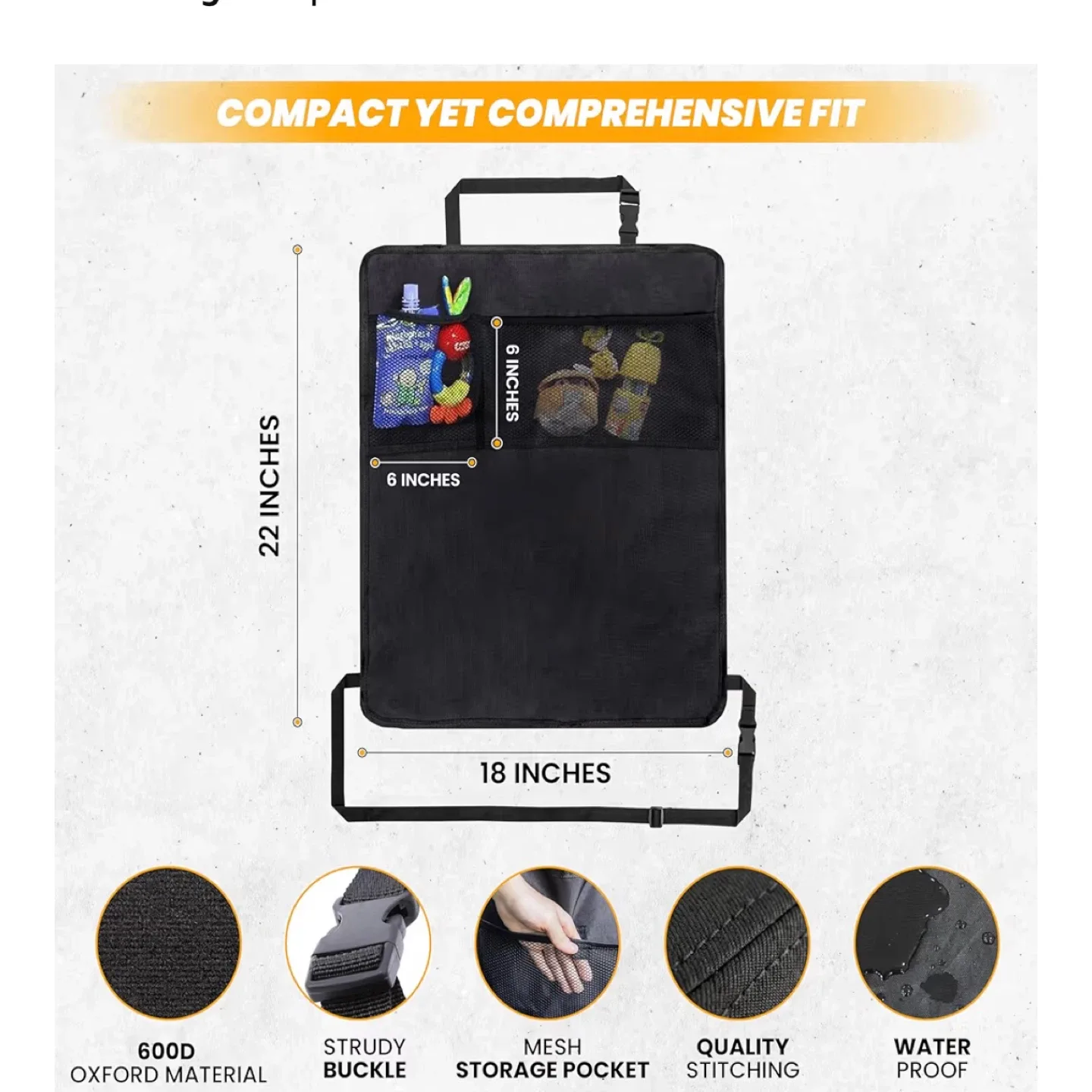 Car Kick Mats Back Seat Protector (2 Pack) image indicator(2)