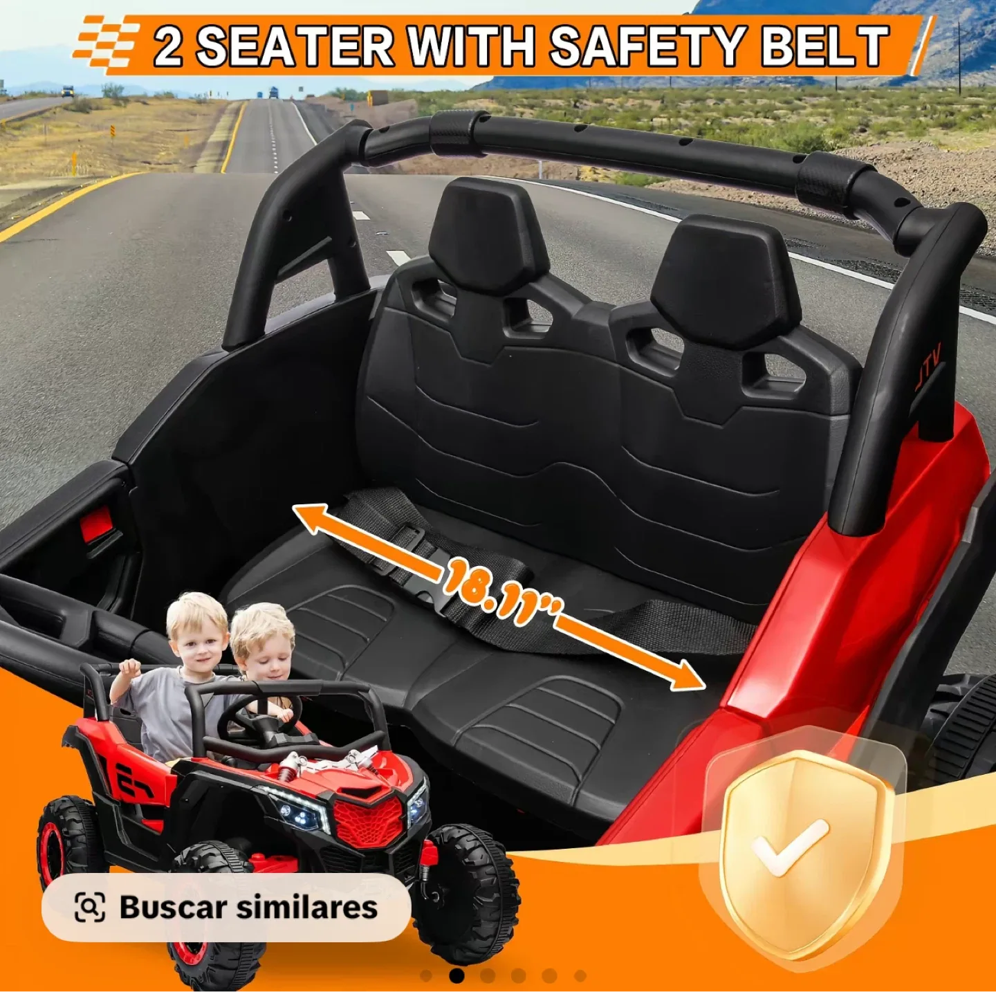 Kids Ride On Car - 2 Seater image indicator(3)