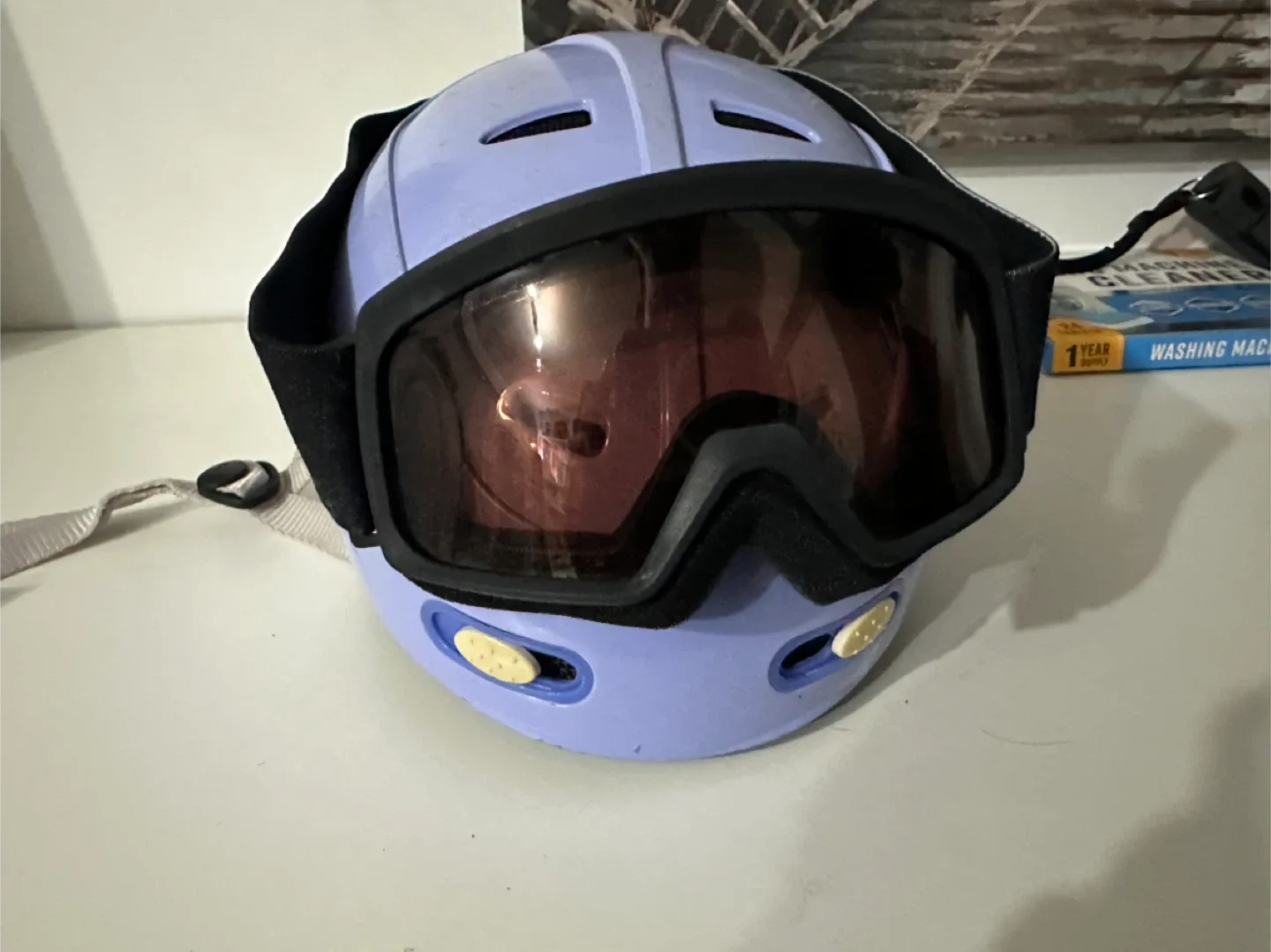 Kids Ski/Snowboard Helmet & Goggles - Lilac image indicator(2)