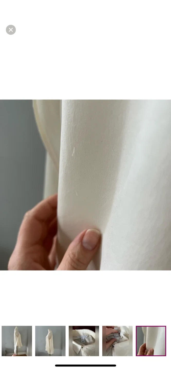 Dian von Furstenberg | Elegant Cream Sleeveless Blouse image indicator(6)