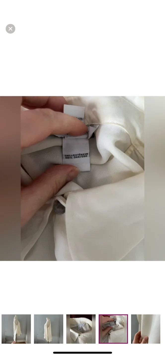 Dian von Furstenberg | Elegant Cream Sleeveless Blouse image indicator(5)