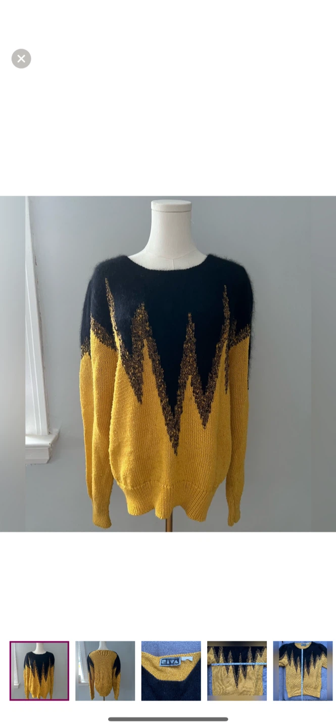 Riva Black & Gold Sweater