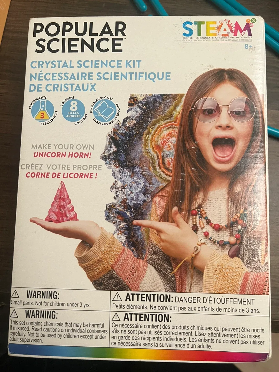 Popular Science Crystal Science Kit, Unicorn Horn