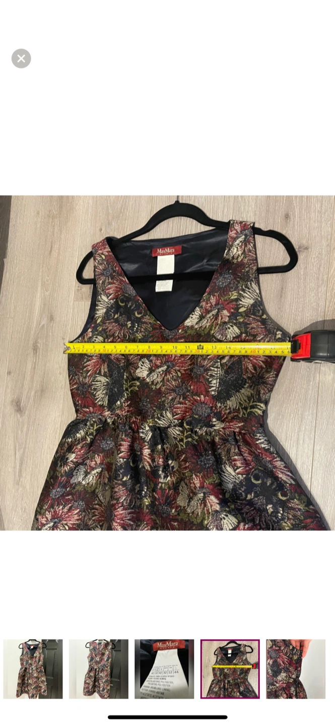Max Mara Floral Print Dress - Size 10 - photo 5