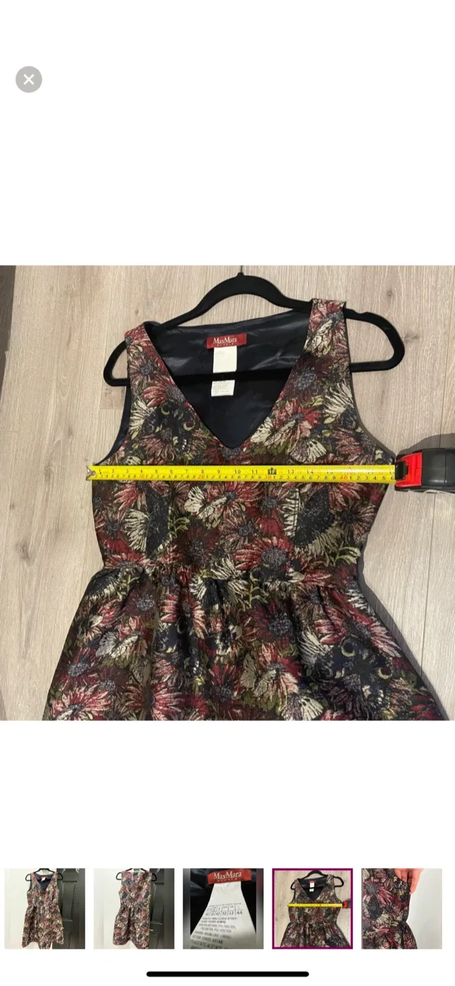 Max Mara Floral Print Dress - Size 10 image indicator(5)