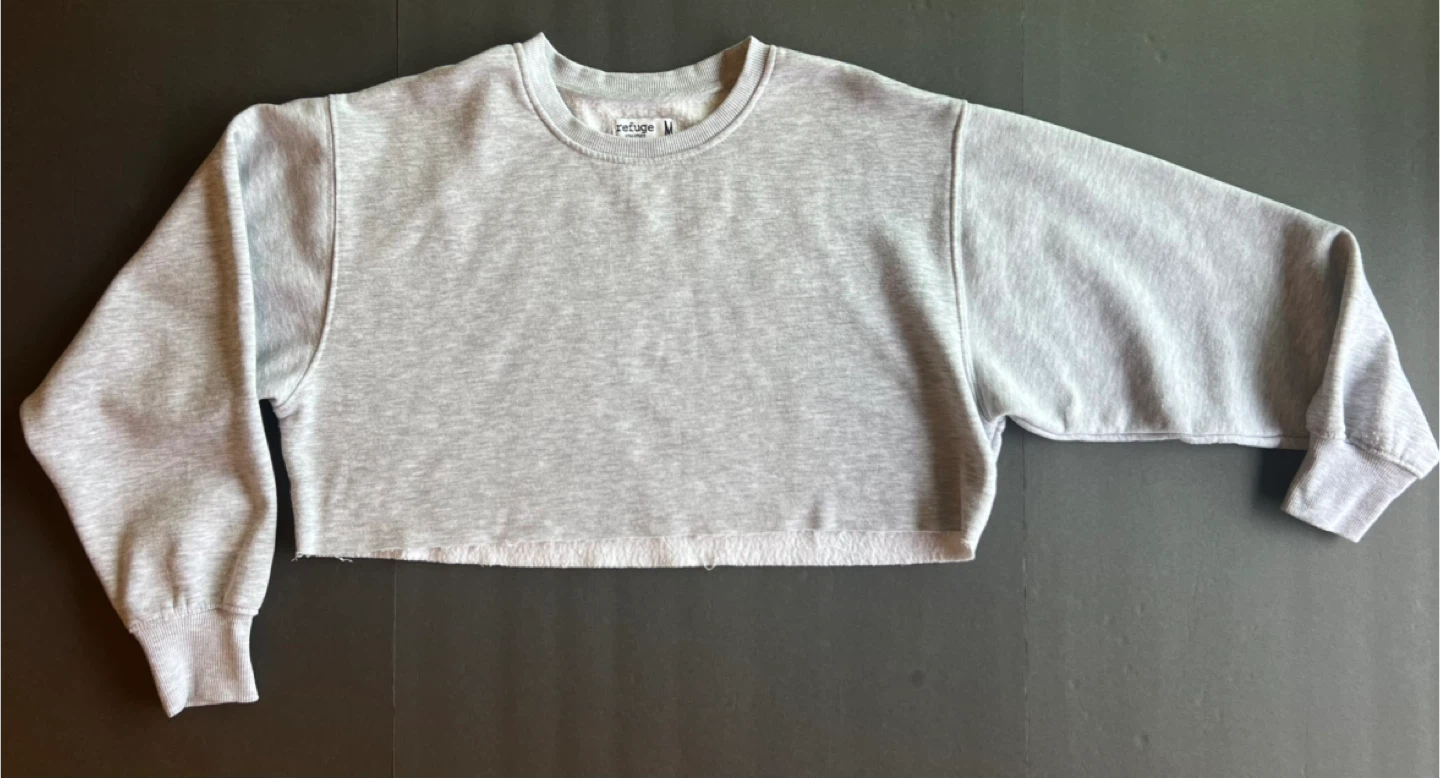 Refuge Athletics Cropped Sweatshirt - Size M - photo 4