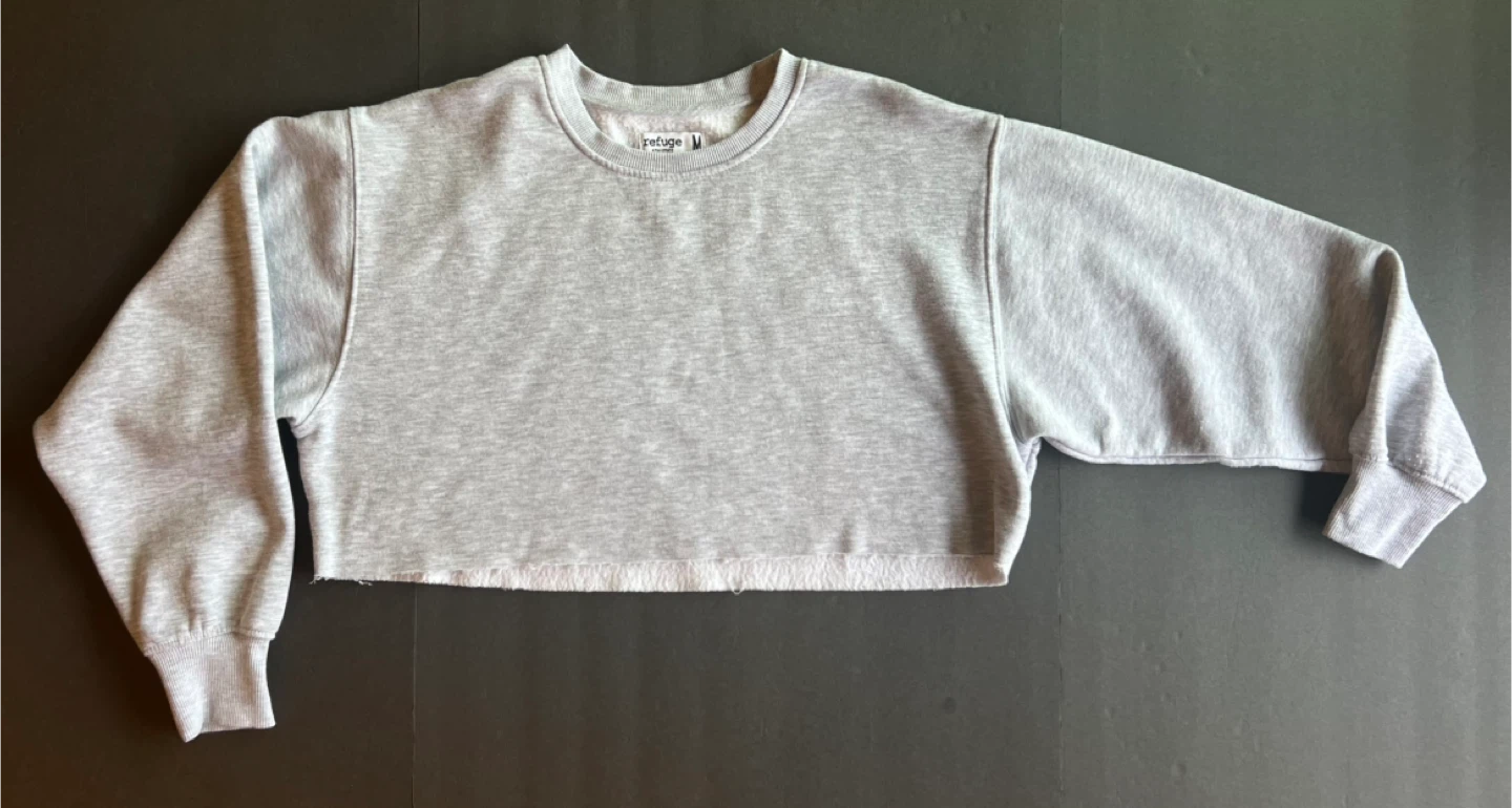 Refuge Athletics Cropped Sweatshirt - Size M