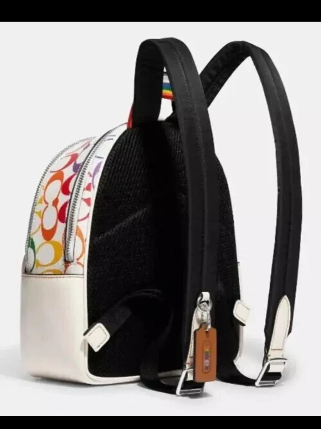 Coach Mini Backpack Rainbow Signature image indicator(5)