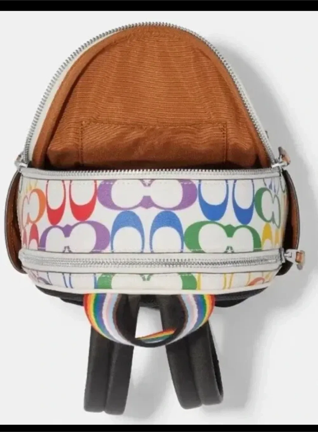 Coach Mini Backpack Rainbow Signature image indicator(6)